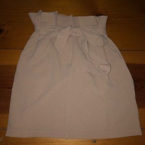Boutique Paper Bag Waist Mini Pencil Skirt